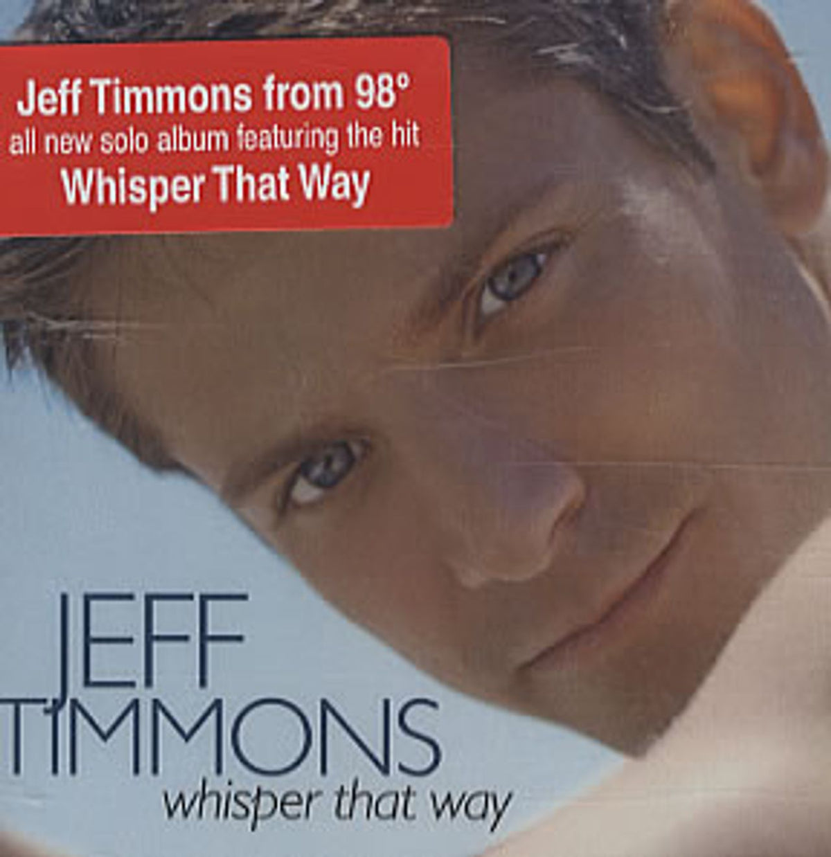 JEFF TIMMONS pop Whisper That Way CD autograph 98 Degrees 2004 Jim Brickman