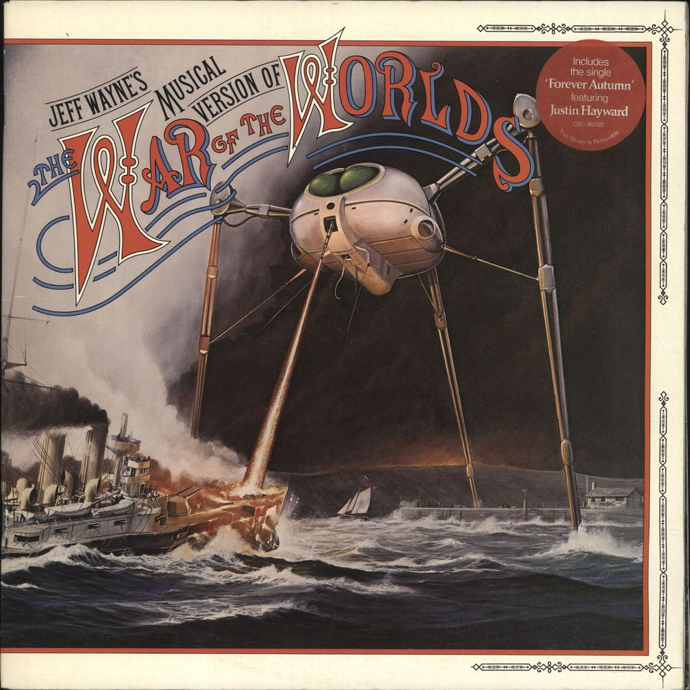 Jeff Wayne The War Of The Worlds - 1st - Circular stickered p/s - EX UK 2-LP vinyl record set (Double LP Album) 96000