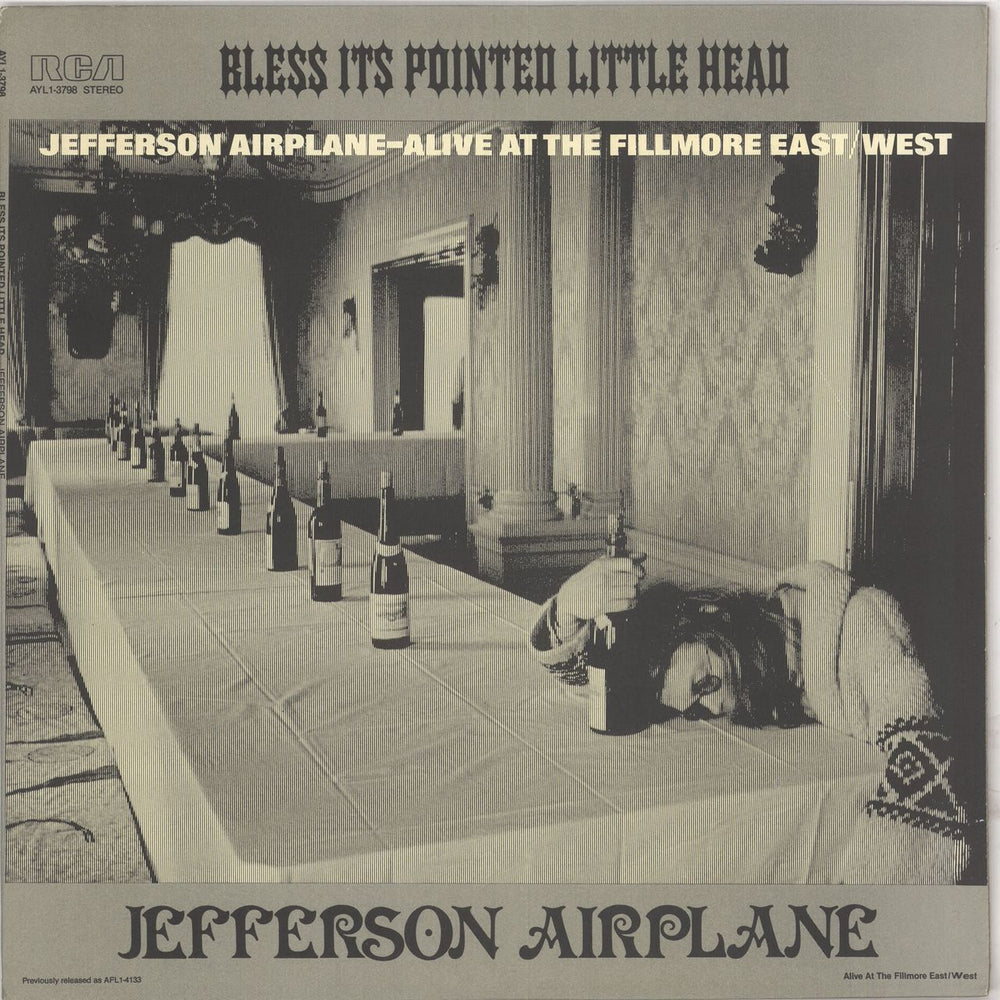 Jefferson Airplane Bless Its Pointed Little Head US Promo vinyl LP album (LP record) AYL1-3798