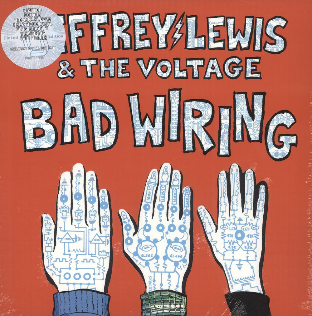 Jeffrey Lewis Bad Wiring - Pale Blue Vinyl + Bonus 7" + Numbered - Sealed UK vinyl LP album (LP record) MOSHILP97D