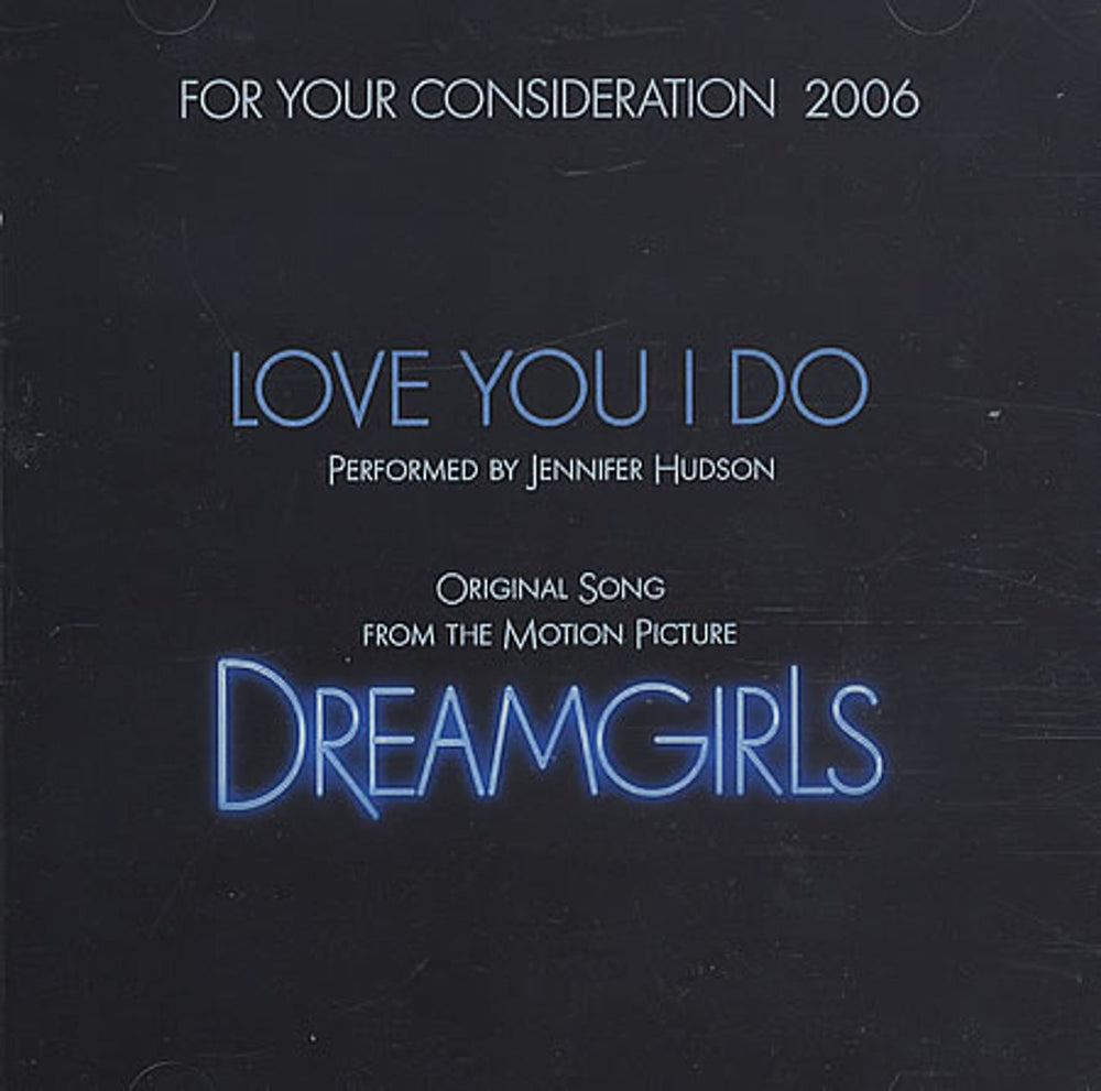 Jennifer Hudson Love You I Do US Promo CD single (CD5 / 5") LOVEYOUIDO