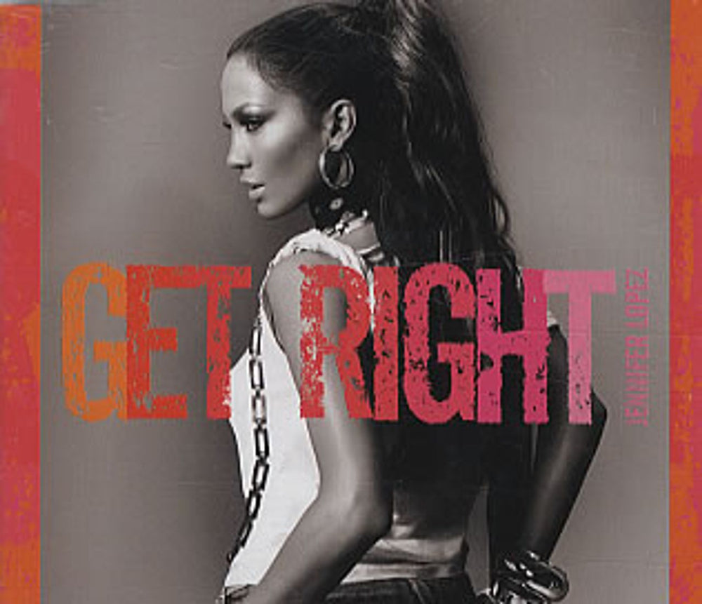 Jennifer Lopez Get Right UK Promo CD single (CD5 / 5") SAMPCS146391