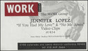 Jennifer Lopez If You Had My Love & No Me Ames US Promo video (VHS or PAL or NTSC) PROMO VIDEO