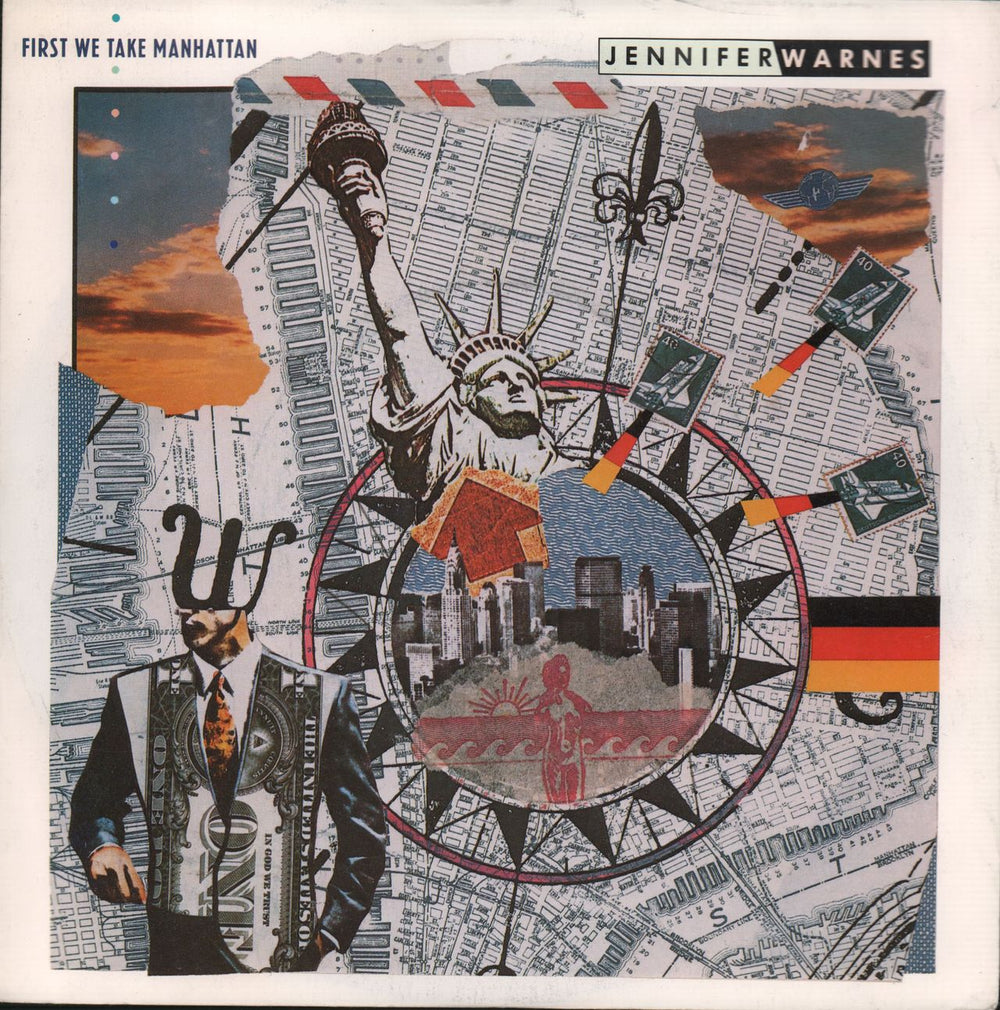 Jennifer Warnes First We Take Manhattan UK 7" vinyl single (7 inch record / 45) PB49709