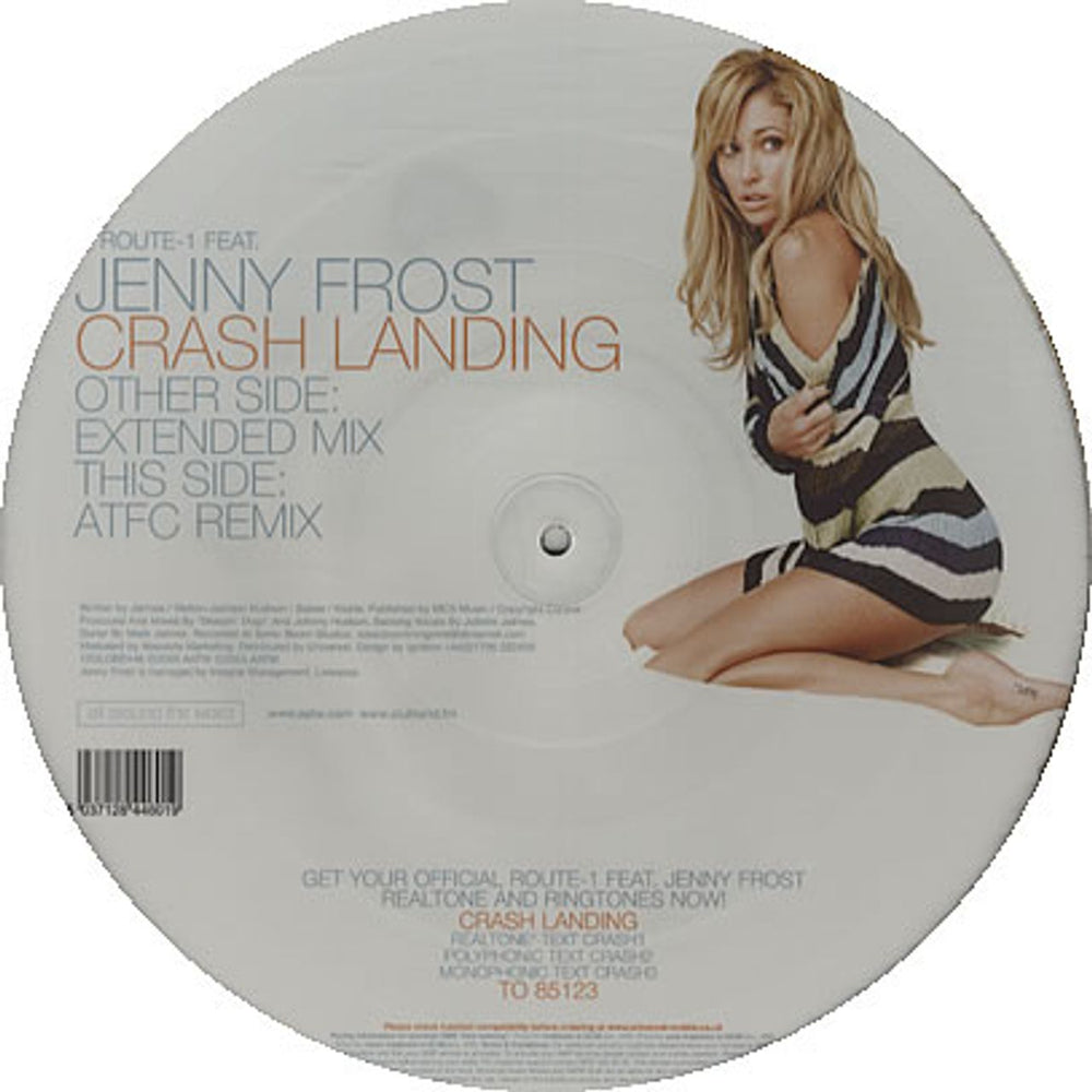 Jenny Frost Crash Landing UK 12" vinyl picture disc (12 inch picture record) JFT2PCR338199