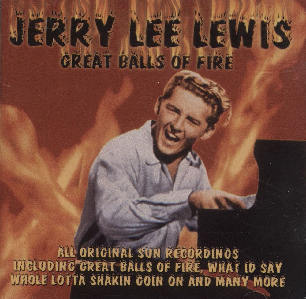 Jerry Lee Lewis Great Balls Of Fire UK CD album (CDLP) APWCD1049