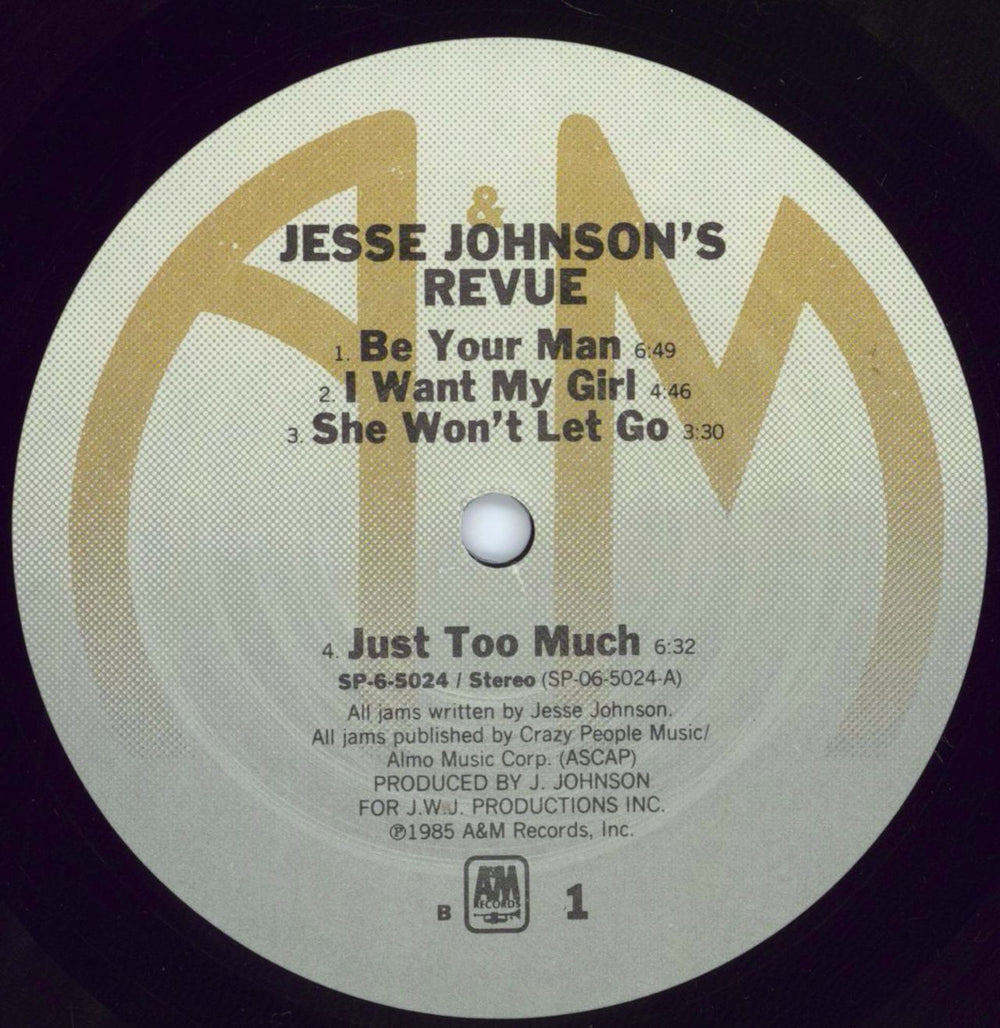 Jesse Johnson Jesse Johnson's Revue - Promo Stamped US Promo vinyl LP album (LP record) JESLPJE773758