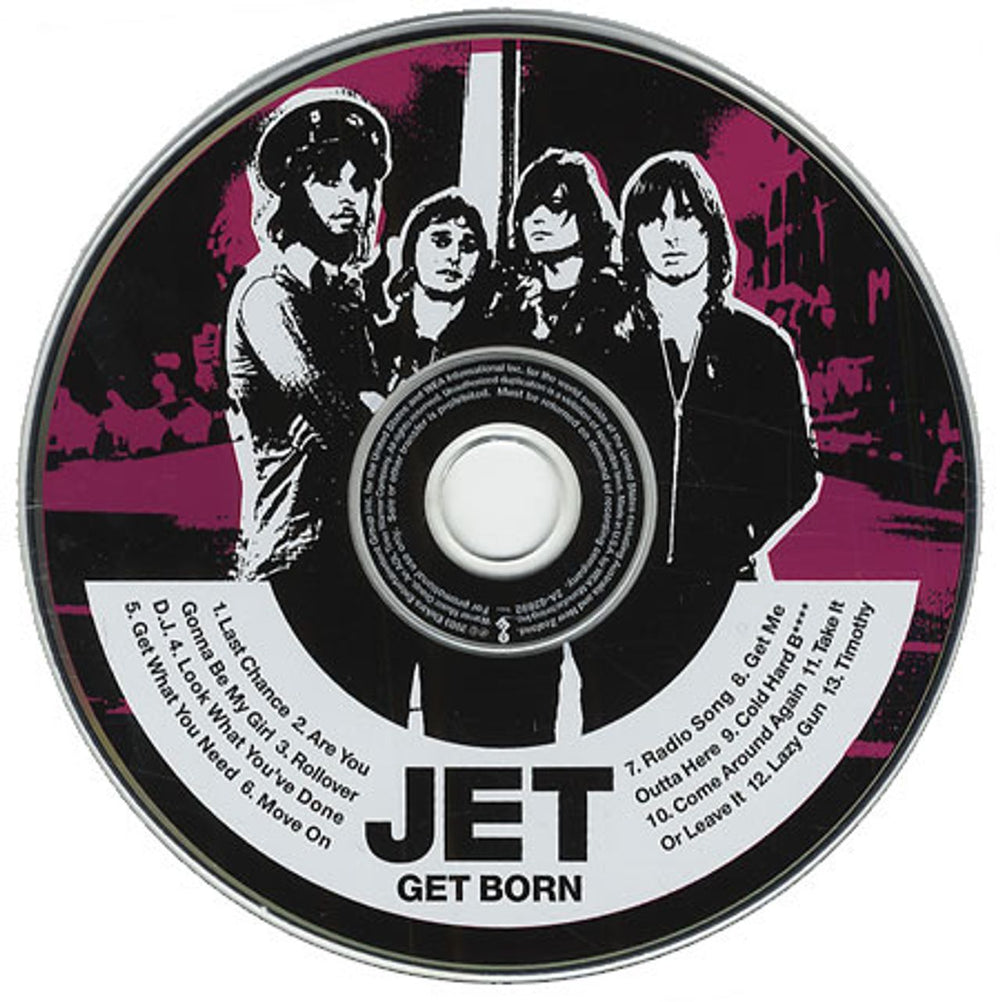 Jet Get Born US Promo CD album (CDLP) 2A-62892