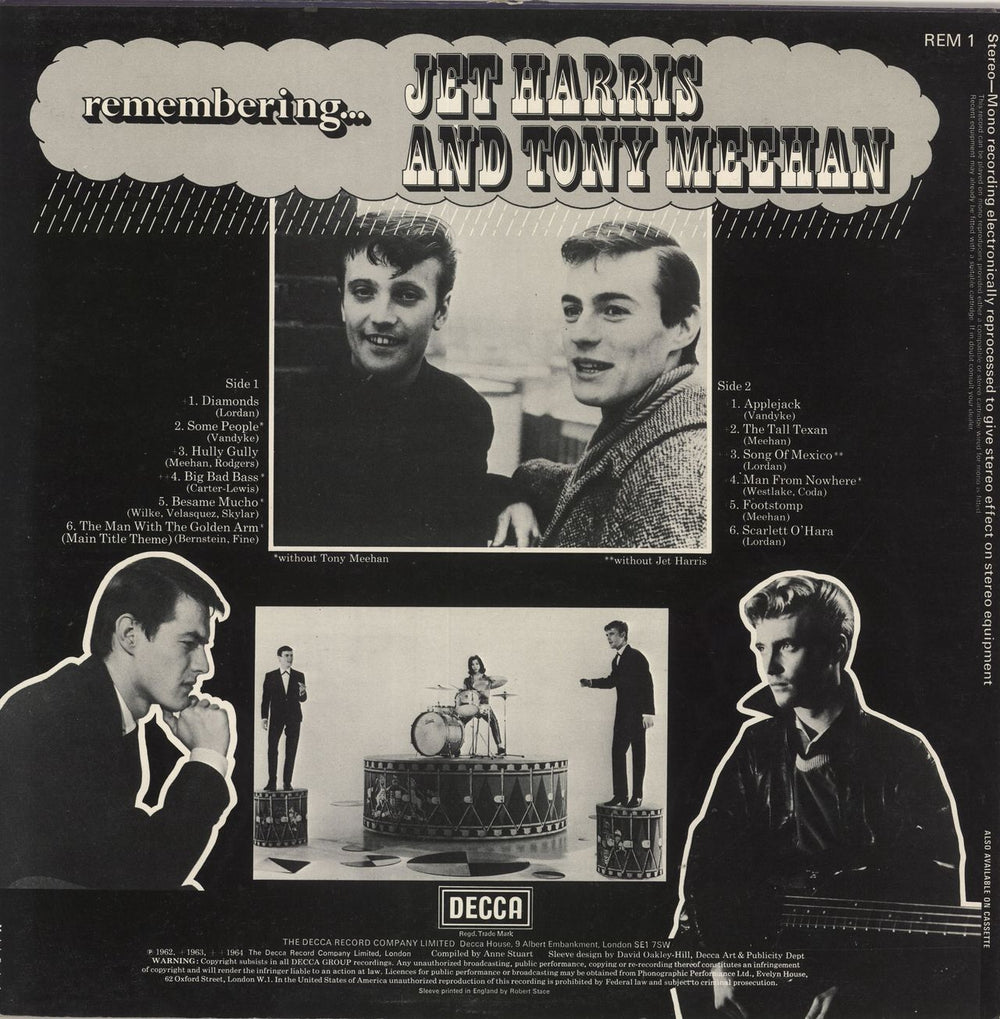 Jet Harris & Tony Meehan Remembering... - EX UK vinyl LP album (LP record)