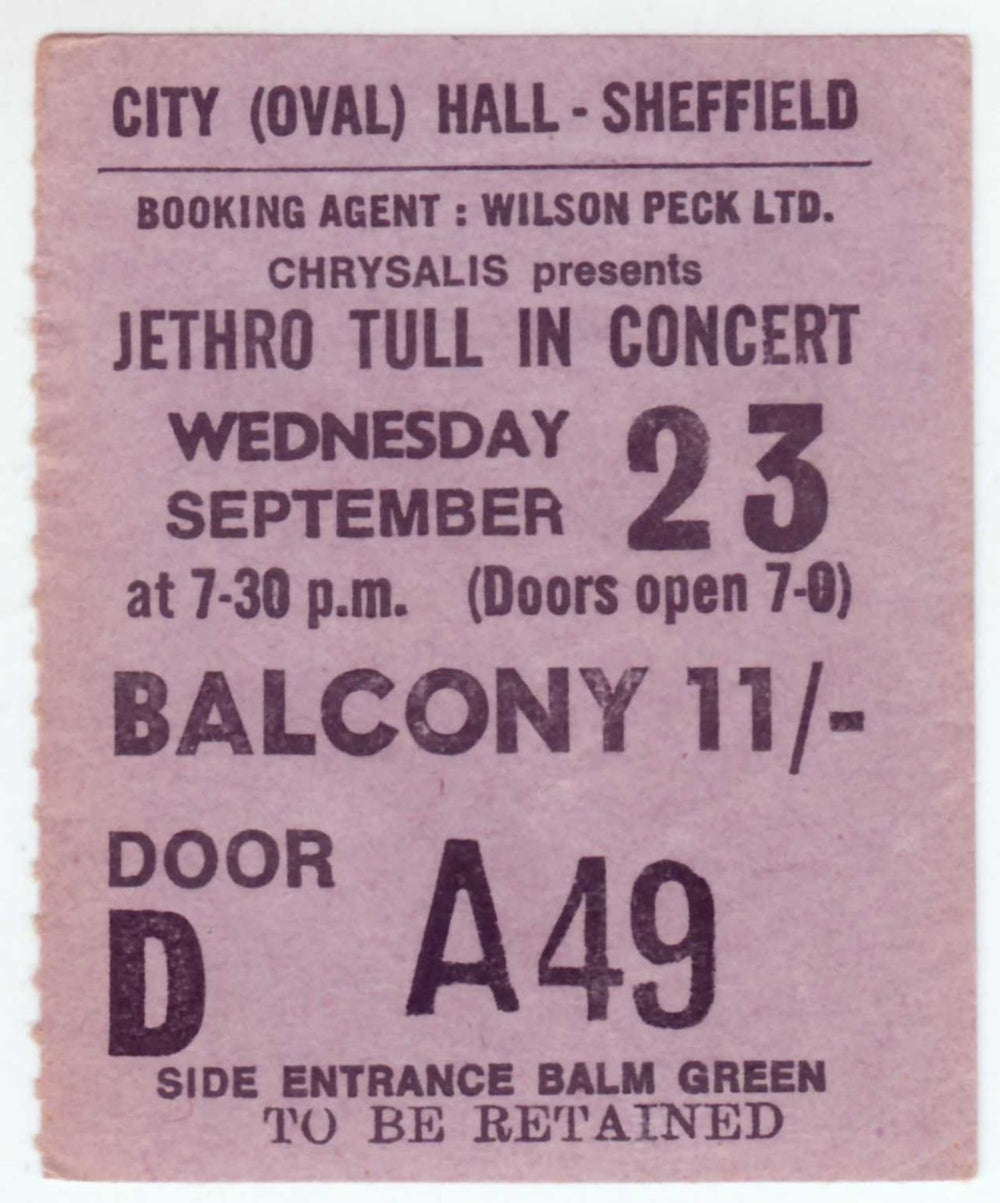 Jethro Tull In Concert - 1970 + Ticket Stub UK tour programme TULTRIN783091