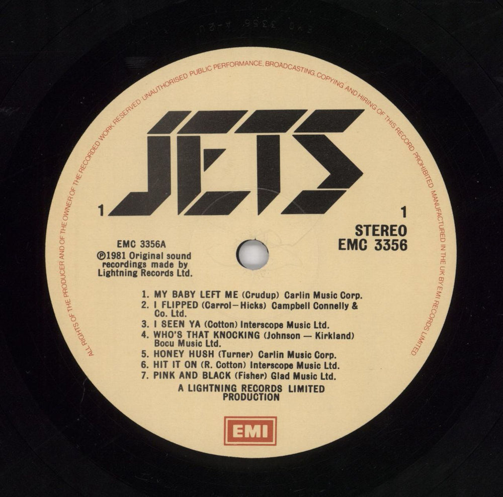 Jets Jets UK vinyl LP album (LP record)