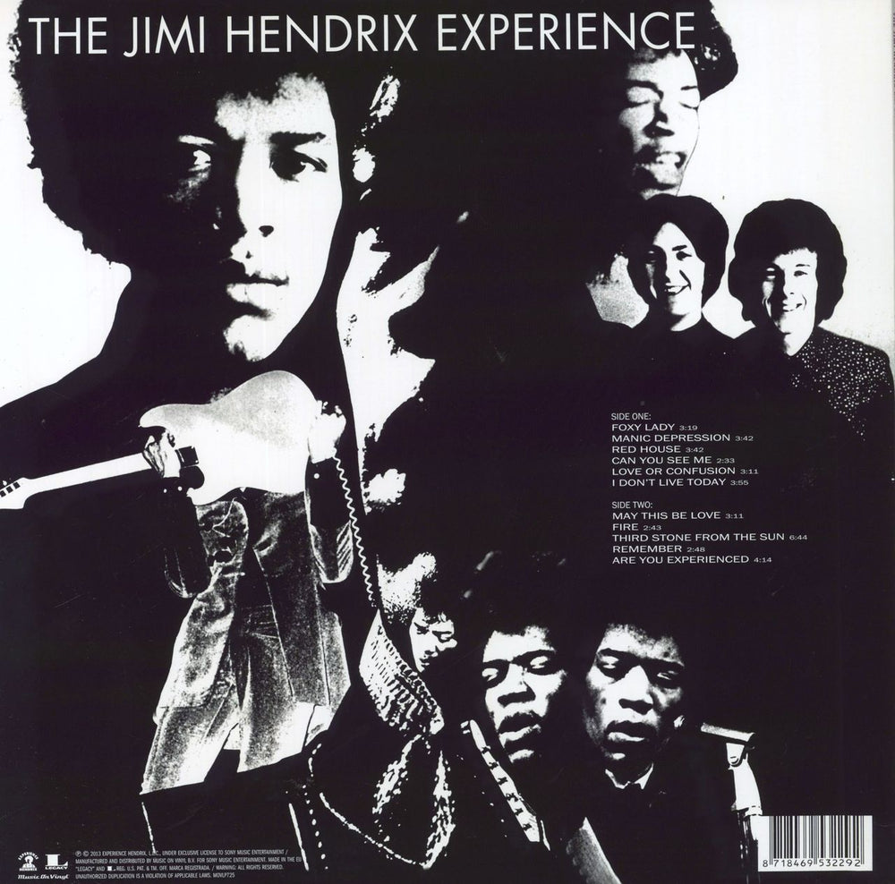 Jimi Hendrix Are You Experienced - 180gm UK vinyl LP album (LP record) 8718469532292