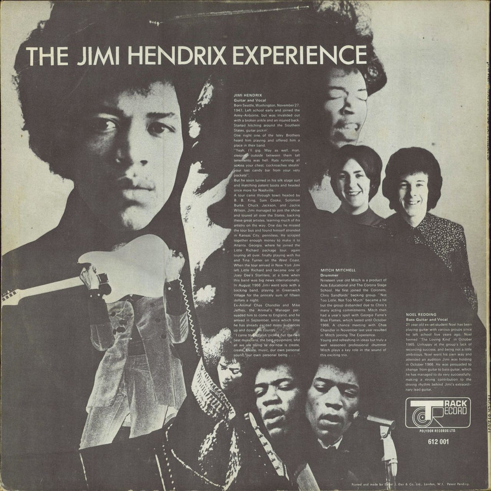 Jimi Hendrix Are You Experienced - 1st - VG UK vinyl LP album (LP record)