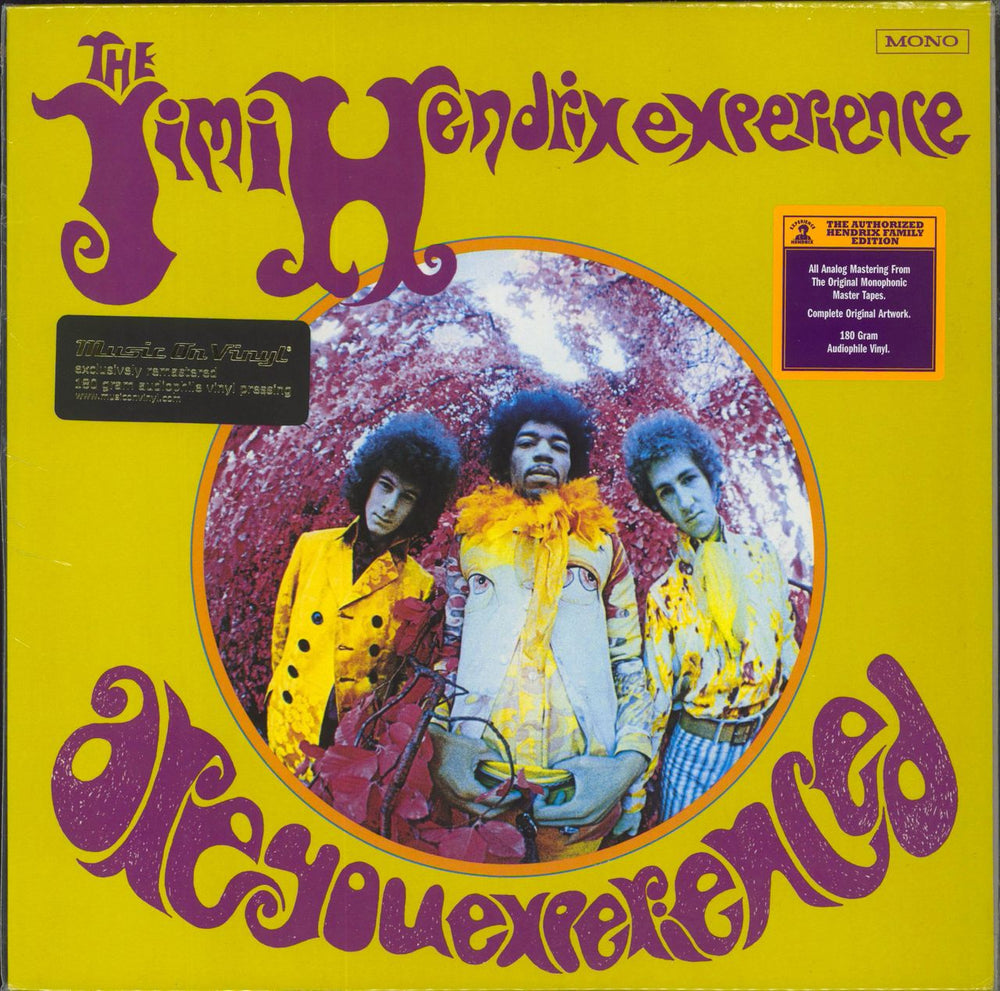 Jimi Hendrix Are You Experienced: Remastered + Stickered UK vinyl LP album (LP record) MOVLP724