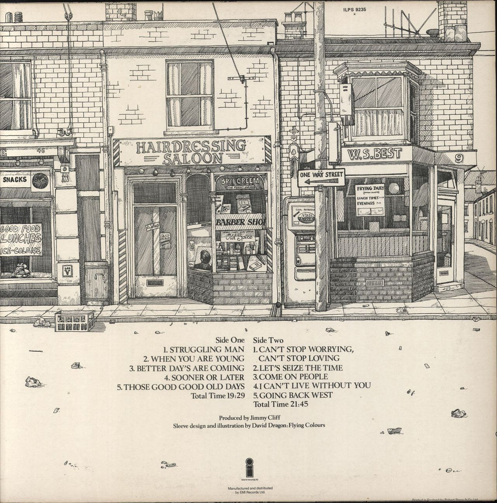 Jimmy Cliff Struggling Man - Factory Sample UK vinyl LP album (LP record)