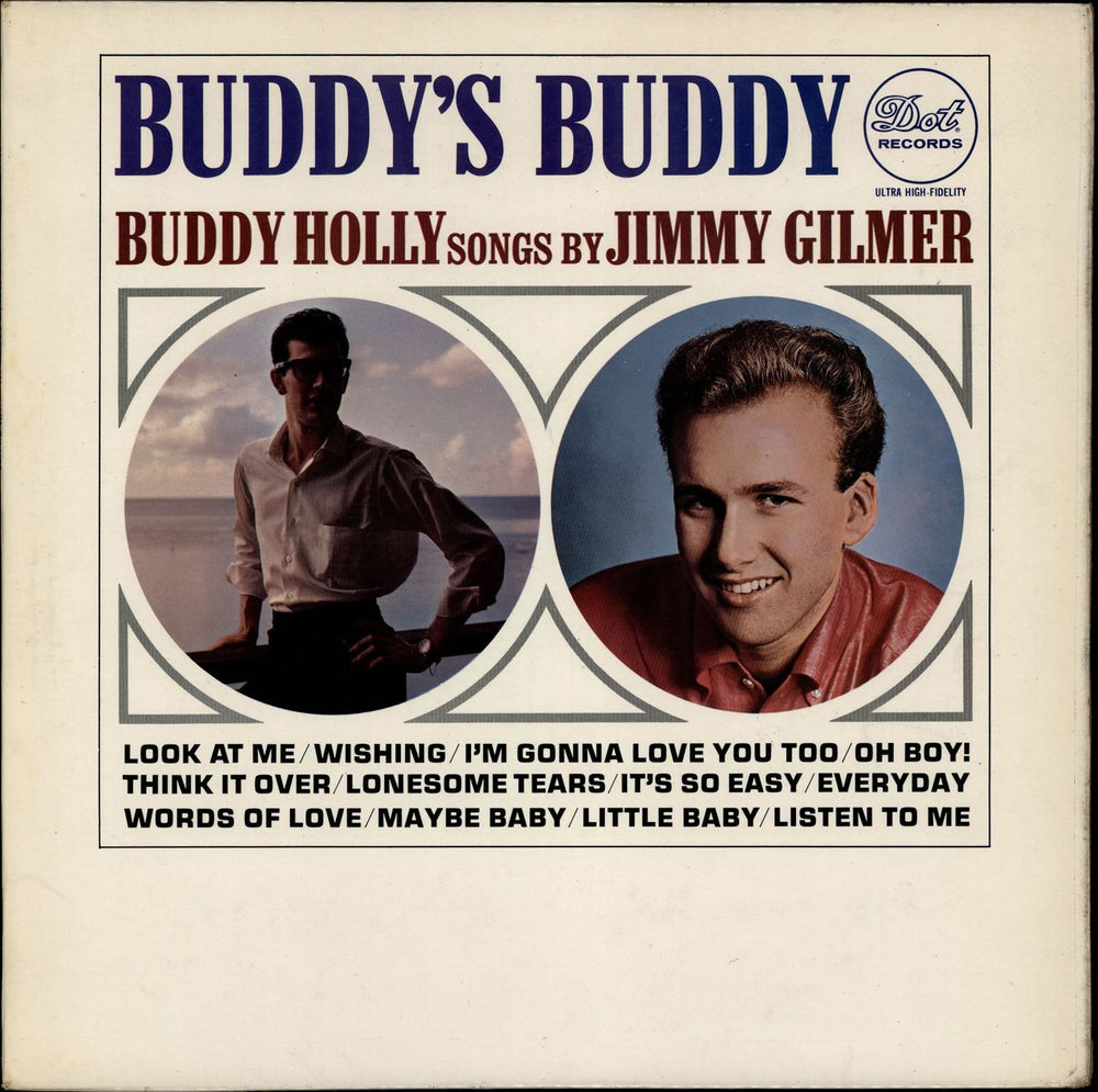 Jimmy Gilmer & The Fireballs Buddy's Buddy, Buddy Holly Songs UK vinyl LP album (LP record) DLP3577