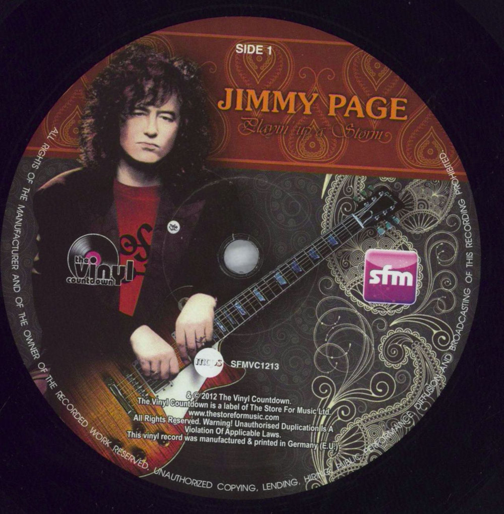 Jimmy Page Playin' Up A Storm UK vinyl LP album (LP record) JPALPPL825649
