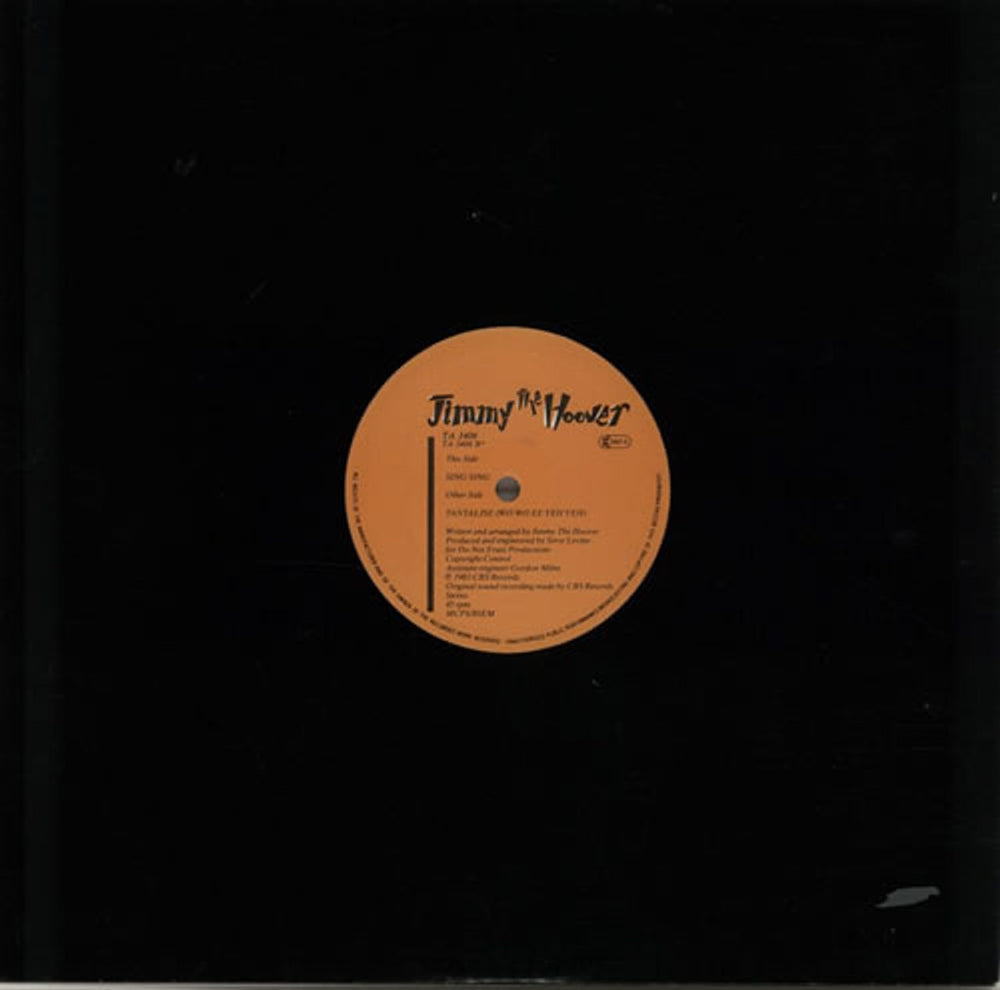 Jimmy The Hoover Tantalise (Wo Wo Ee Yeh Yeh) UK 12" vinyl single (12 inch record / Maxi-single) TA3406