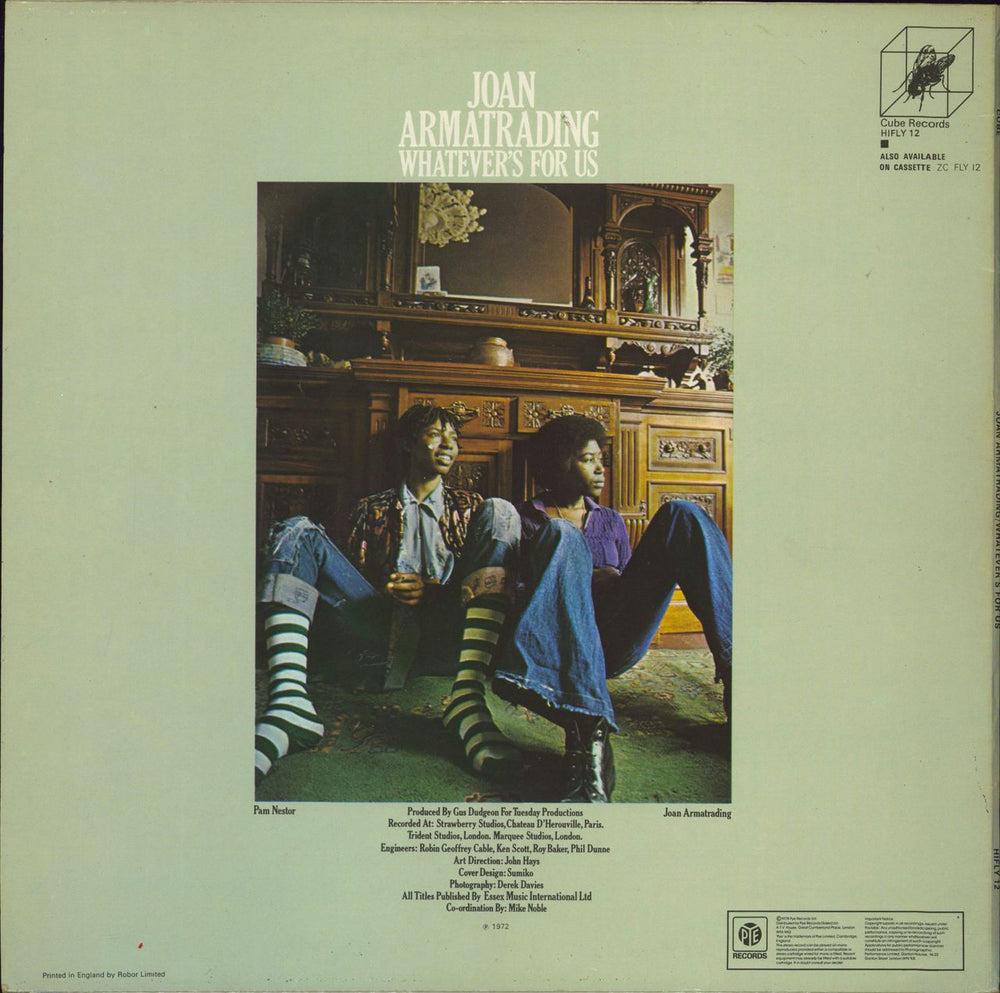 Joan Armatrading Whatever's For Us - 3rd + Insert + Stickered sleeve UK vinyl LP album (LP record)