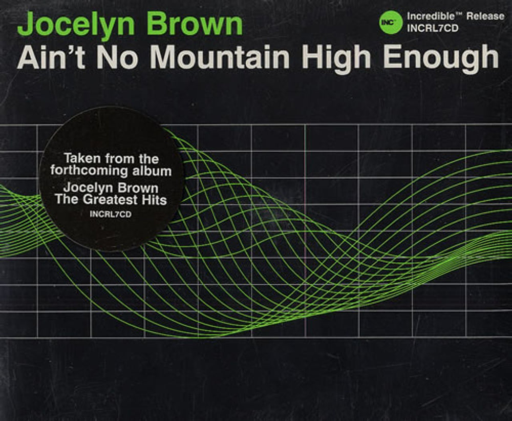Jocelyn Brown Ain't No Mountain High Enough UK CD single (CD5 / 5") INCRL7CD