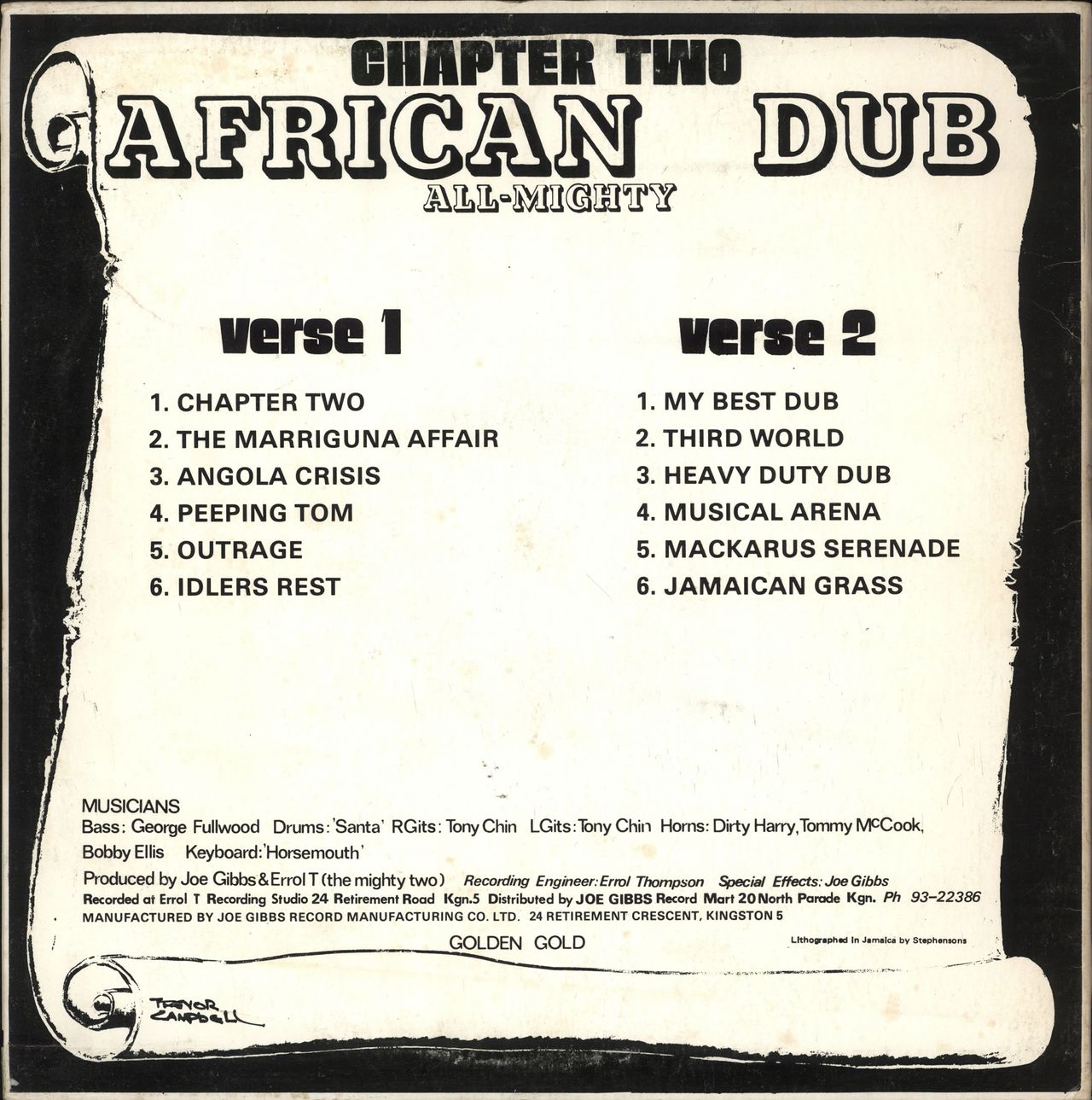 Joe Gibbs African Dub - All Mighty - Chapter Two Jamaican Vinyl LP