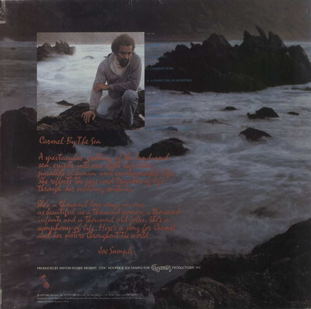 Joe Sample Carmel US vinyl LP album (LP record)