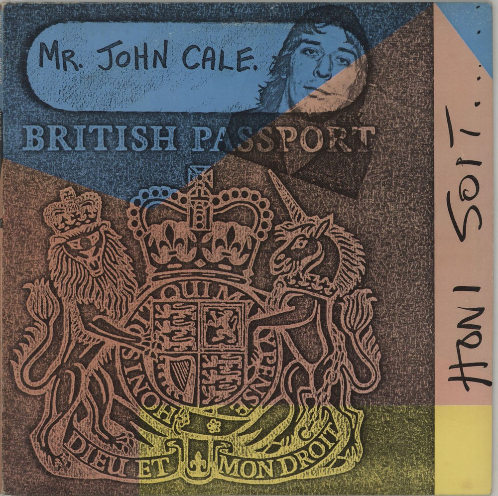 John Cale Honi Soit UK vinyl LP album (LP record) AMLH64849