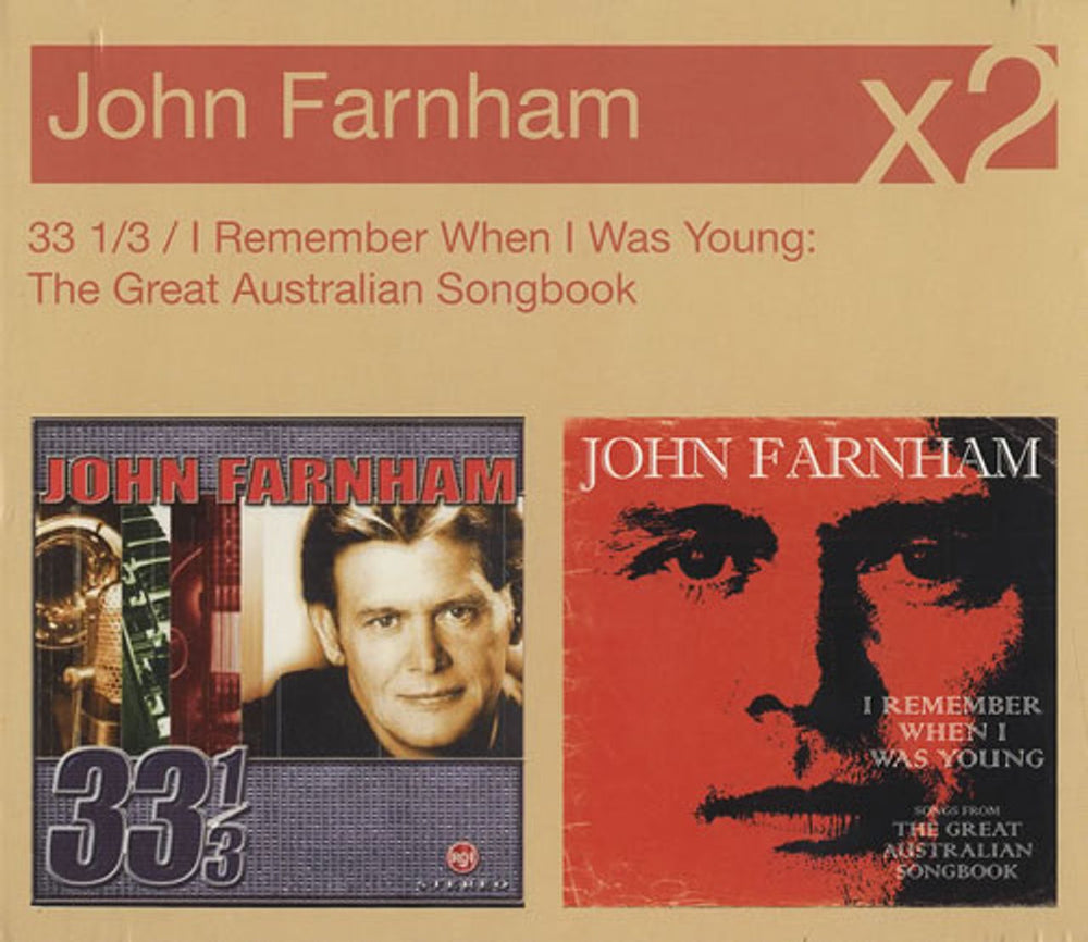 John Farnham 33 1/3 / I Remember When I Was Young Australian 2 CD album set (Double CD) 88697522192