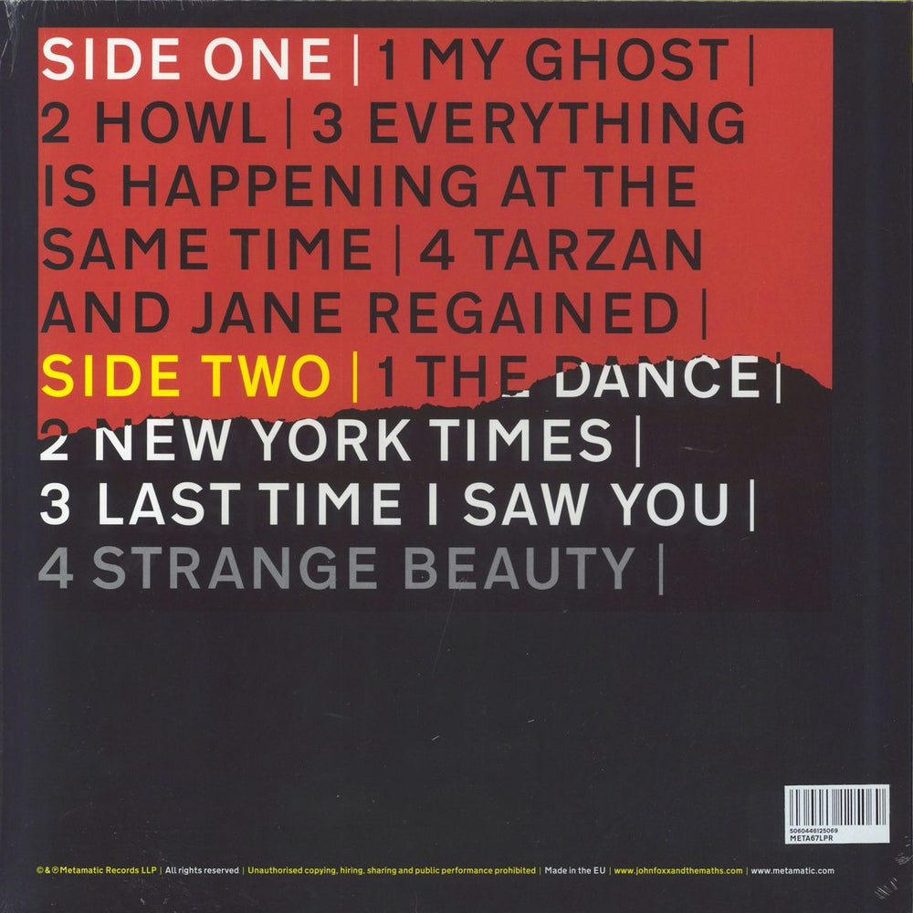 John Foxx Howl - Red Vinyl - Sealed UK vinyl LP album (LP record) 5060446125069