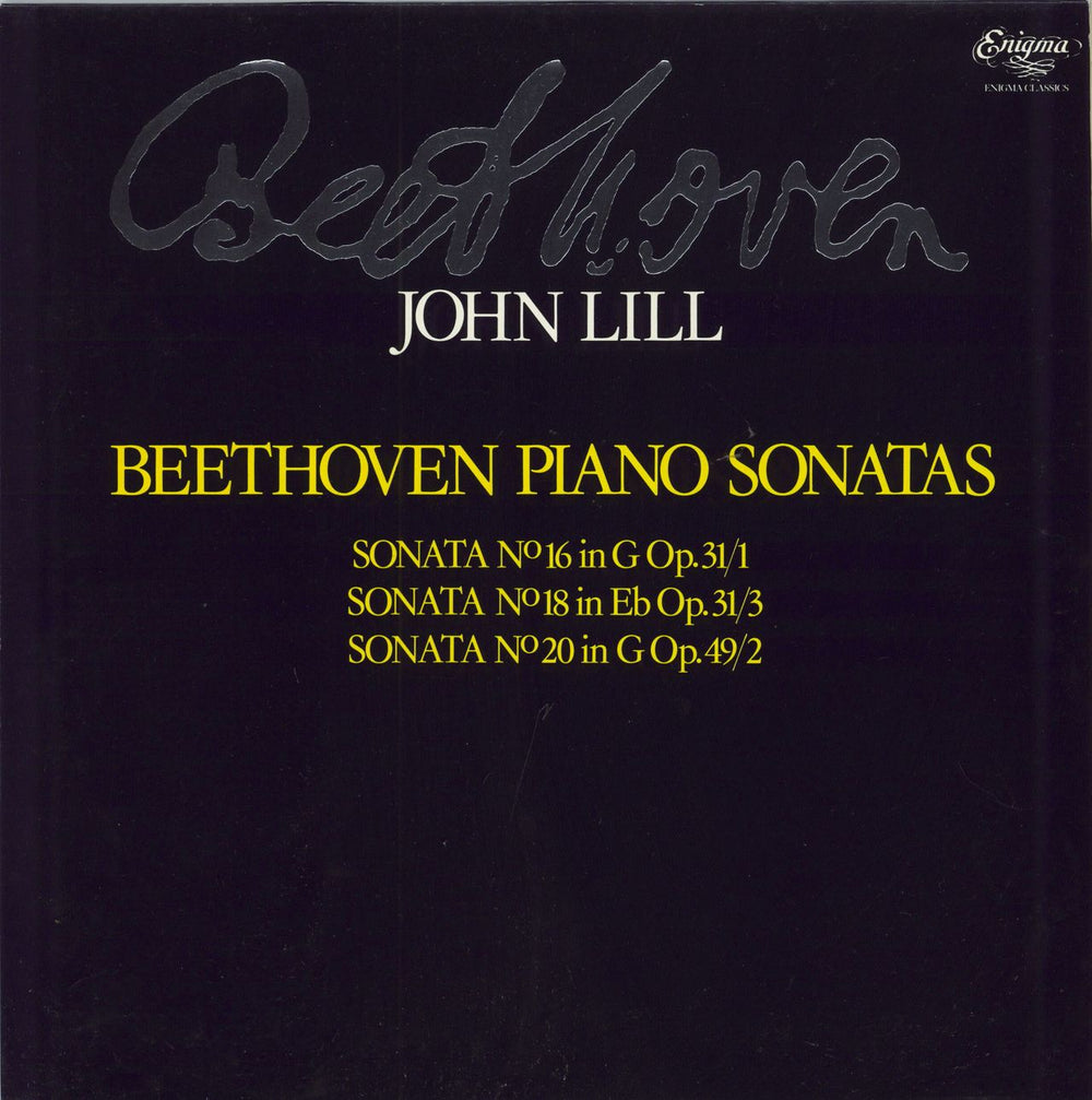 John Lill Beethoven Piano Sonatas UK vinyl LP album (LP record) K53522