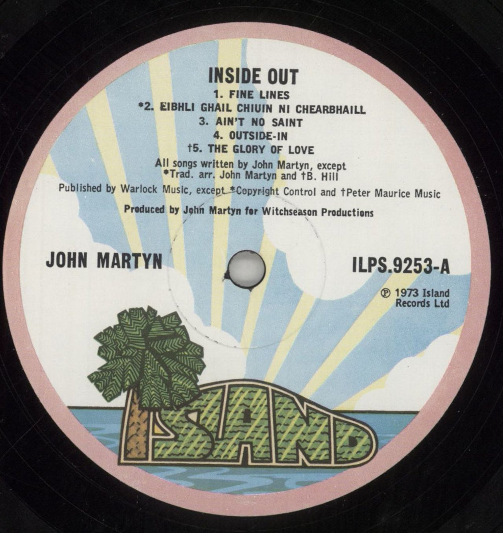 John Martyn Inside Out - 1st - EX UK vinyl LP album (LP record) JMYLPIN670894