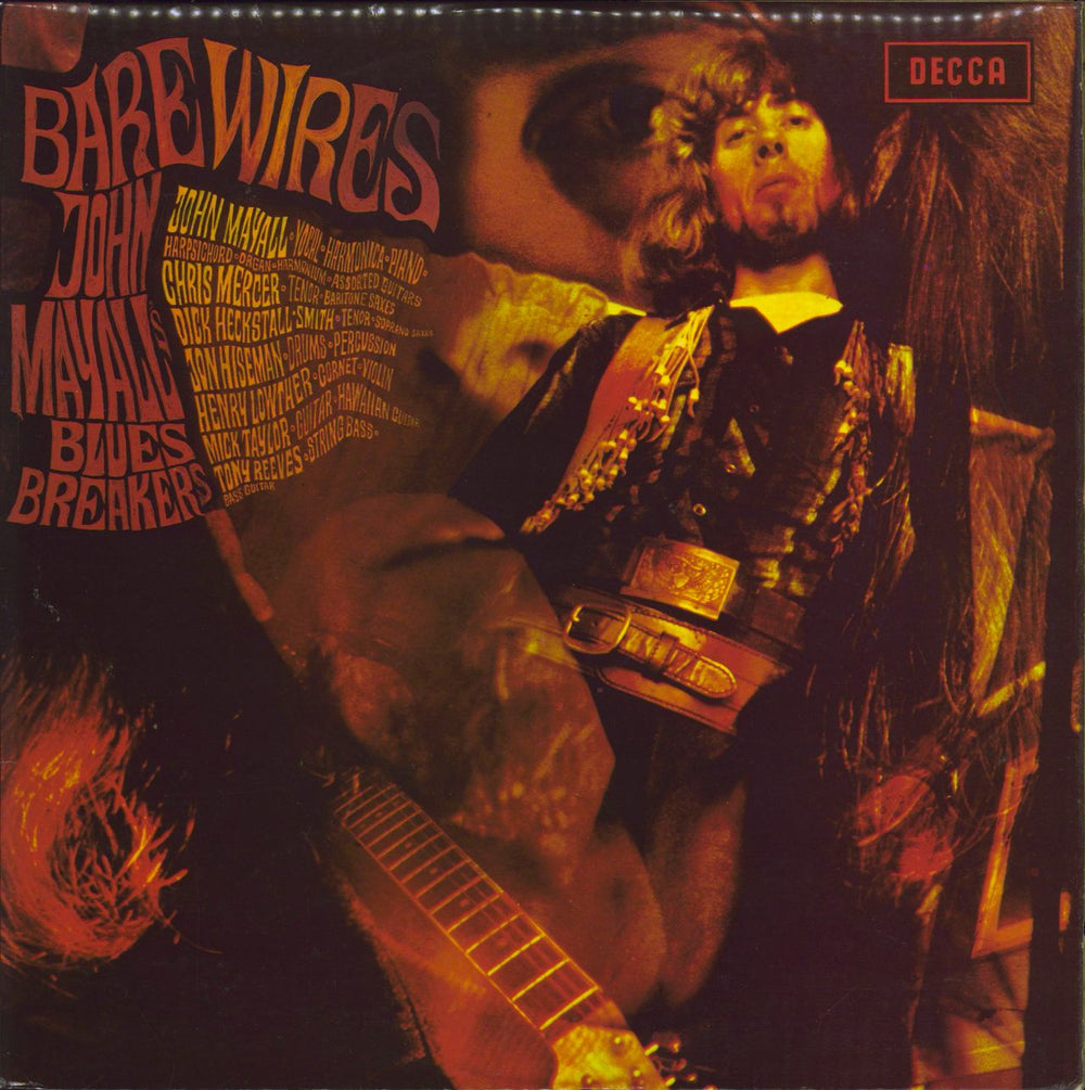 John Mayall Bare Wires - 80s UK vinyl LP album (LP record) SKL4945