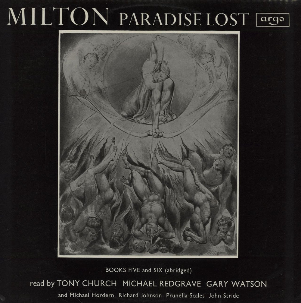 John Milton Paradise Lost: Books Five & Six (Abridged) UK vinyl LP album (LP record) RG464