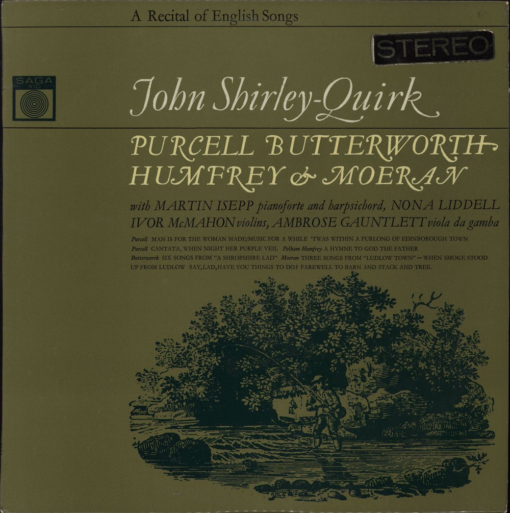 John Shirley-Quirk A Recital Of English Songs UK vinyl LP album (LP record) XID5260