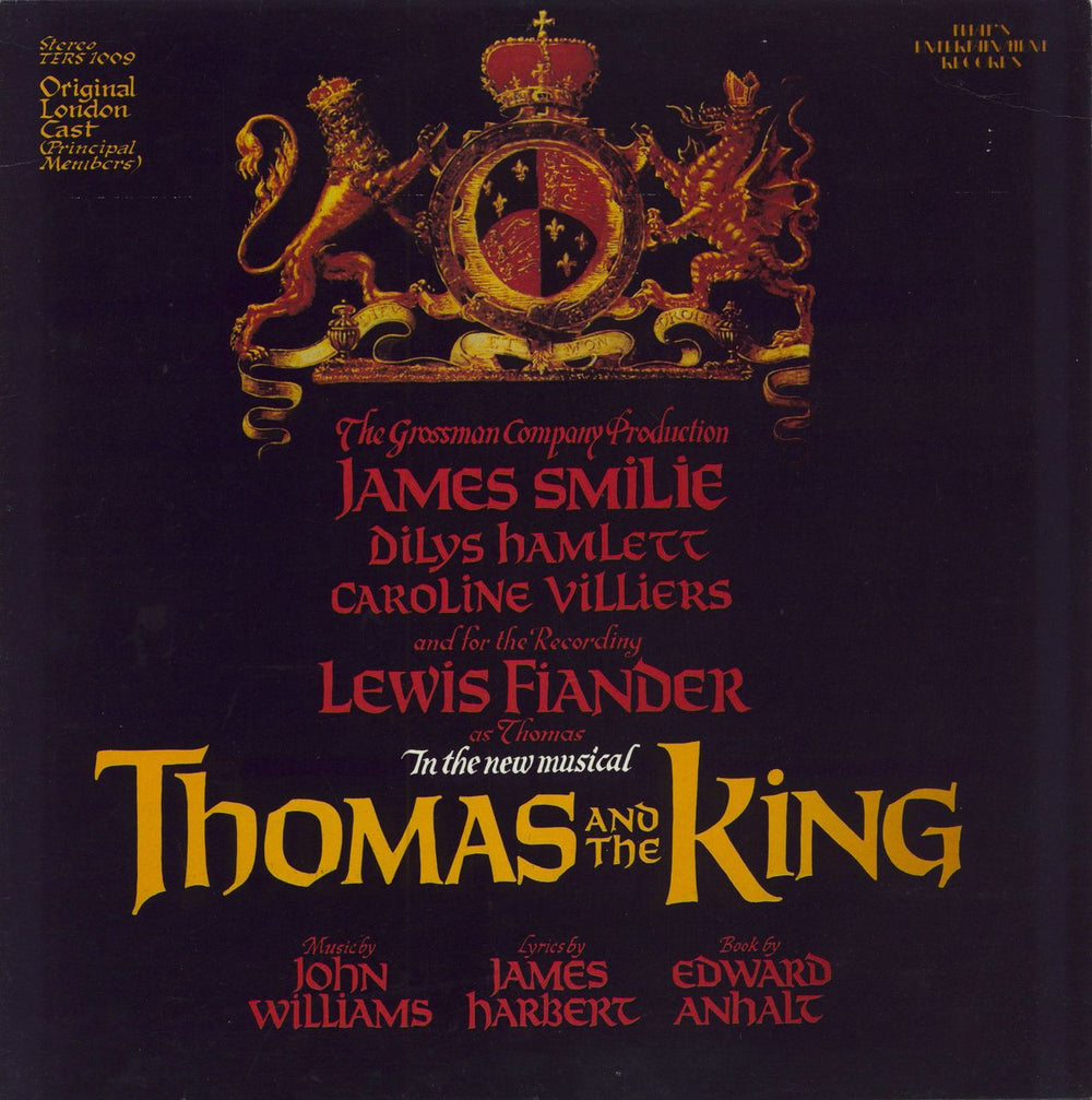 John Williams (Composer) Thomas And The King UK vinyl LP album (LP record) TERS1009