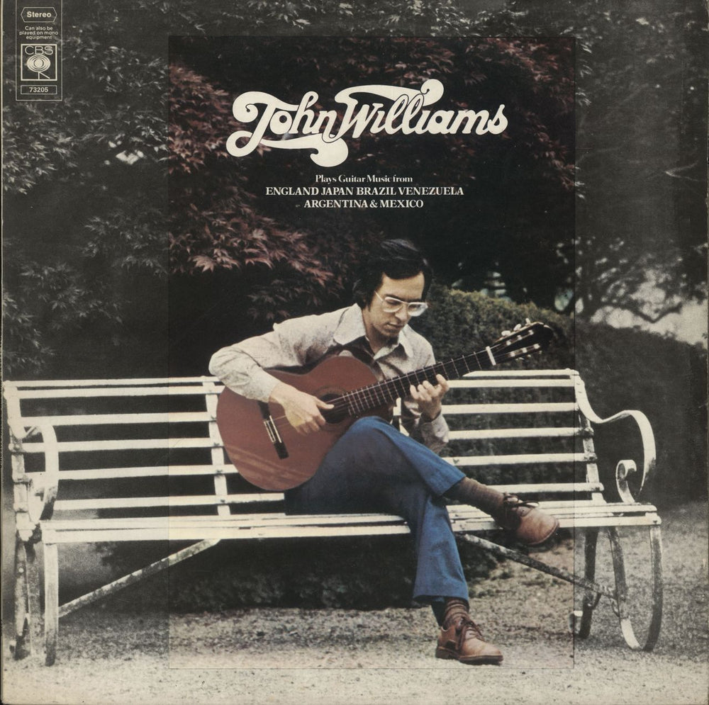 John Williams (Guitarist) Plays Guitar Music From England Japan Brazil Venezuela Argentina & Mexico UK vinyl LP album (LP record) CBS73205