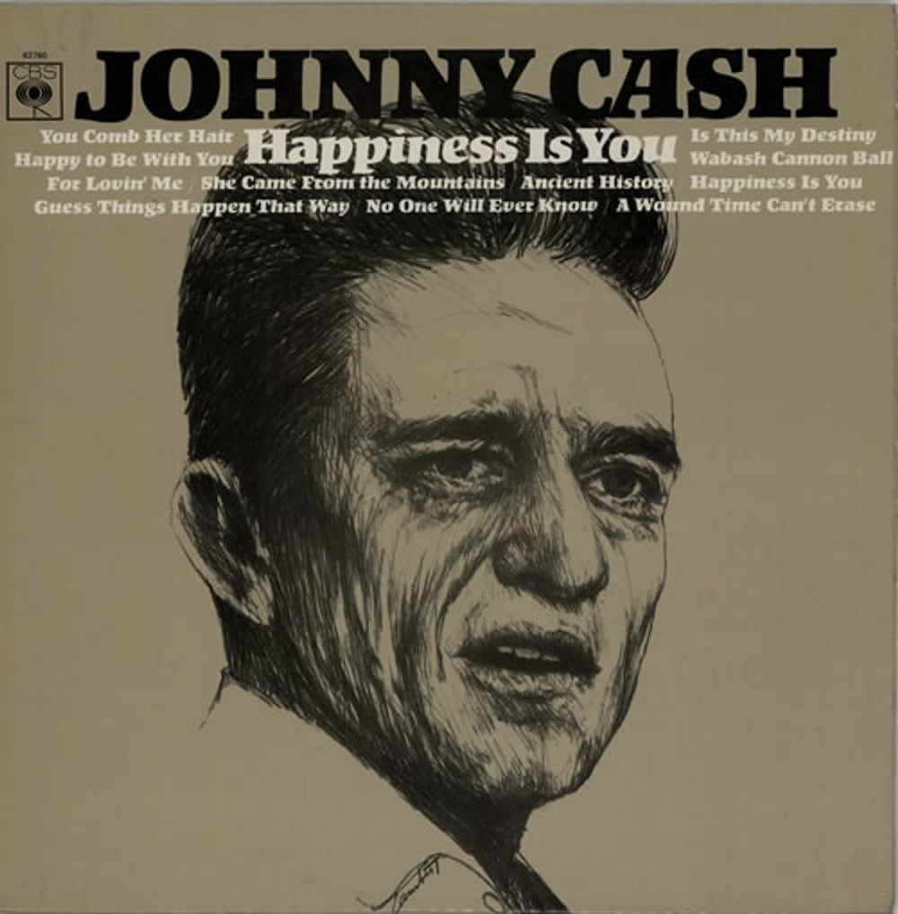 Johnny Cash Happiness Is You - 1st Stereo UK vinyl LP album (LP record) 62760