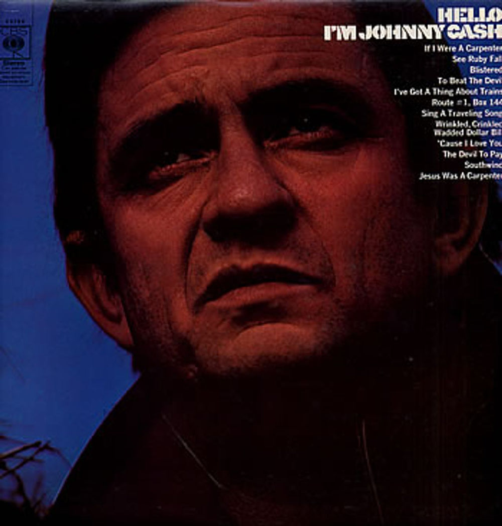 Johnny Cash Hello, I'm Johnny Cash UK vinyl LP album (LP record) 63796