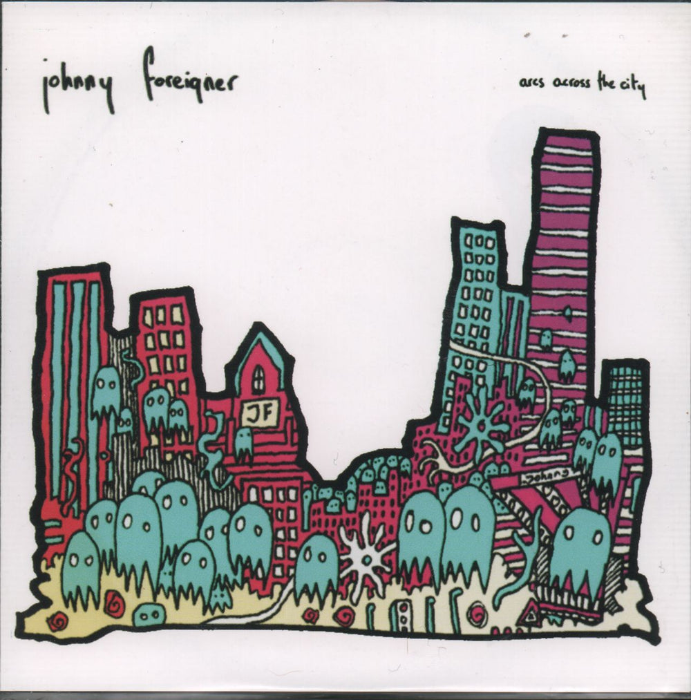 Johnny Foreigner Arcs Across The City + PR UK Promo CD album (CDLP) BBRCD016