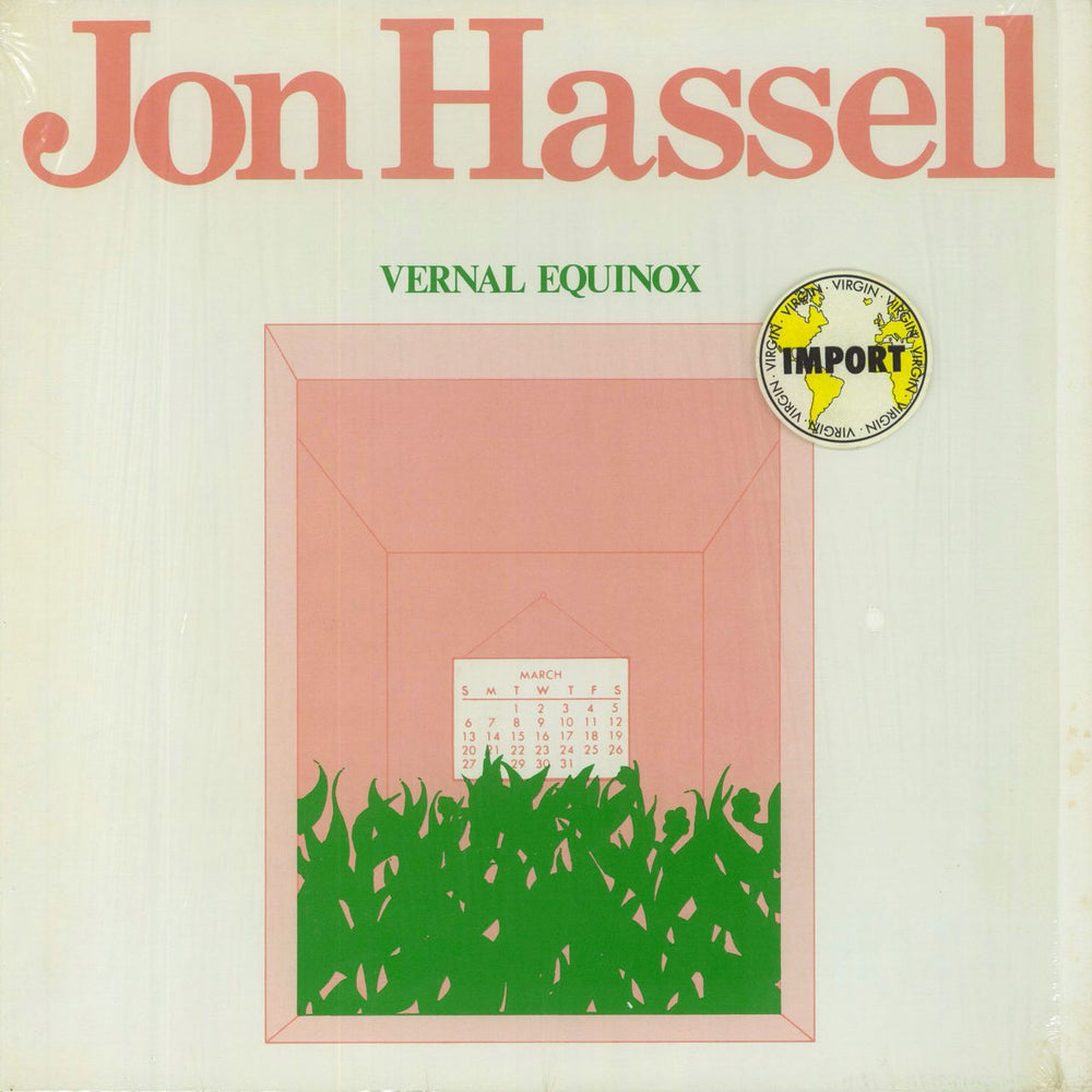 Jon Hassell Vernal Equinox US vinyl LP album (LP record) LML1021