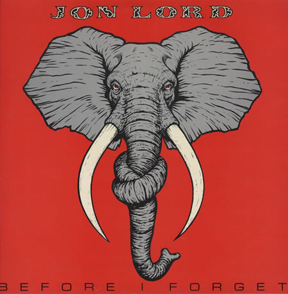 Jon Lord Before I Forget UK vinyl LP album (LP record) SHSP4123