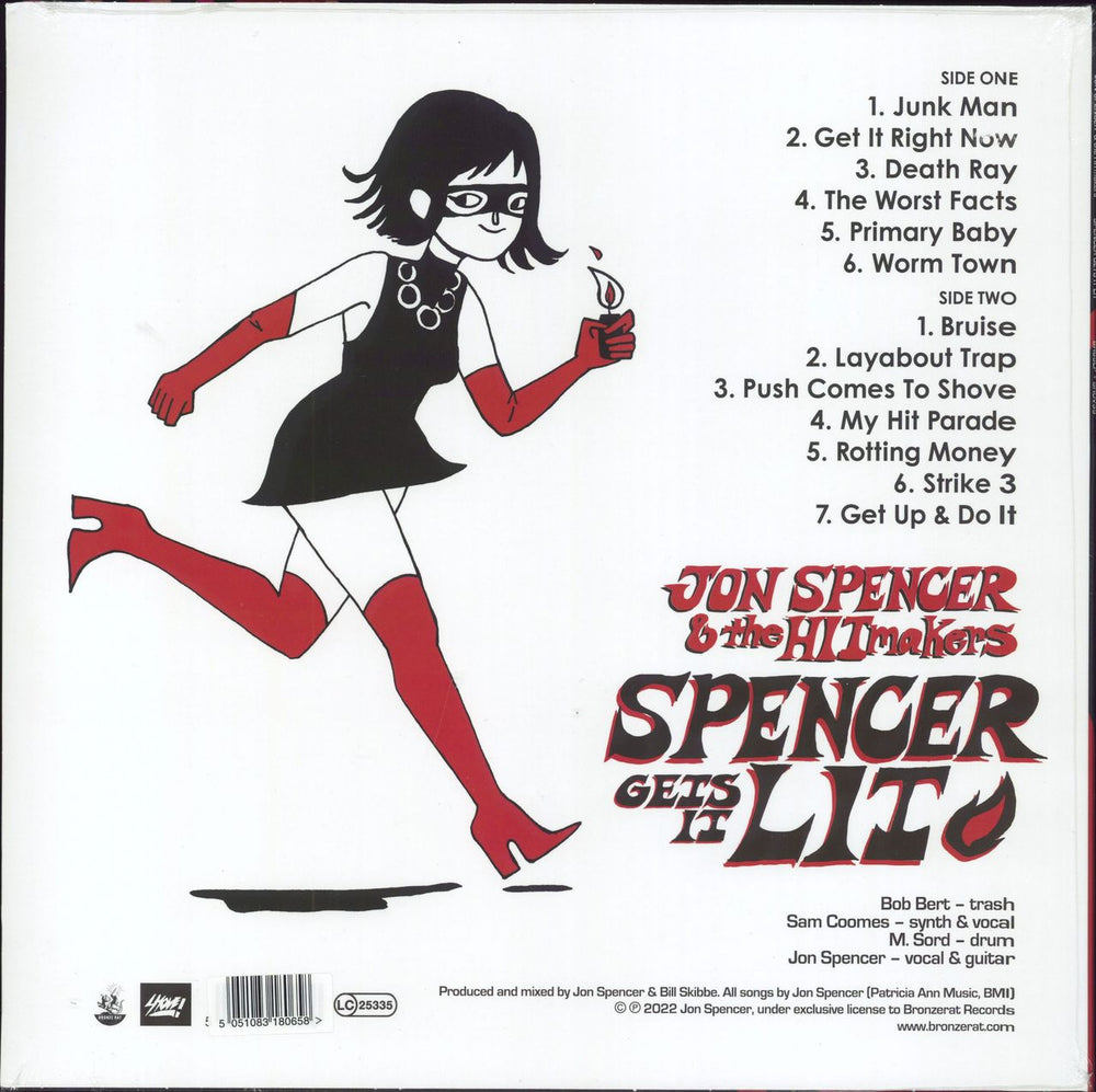 Jon Spencer & The Hitmakers Spencer Gets It Lit - Clear Frosted Vinyl - Sealed UK vinyl LP album (LP record) 5051083180658