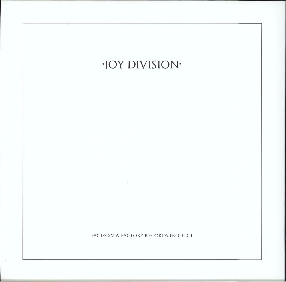 Joy Division Closer - 180gm UK vinyl LP album (LP record) 825646183913