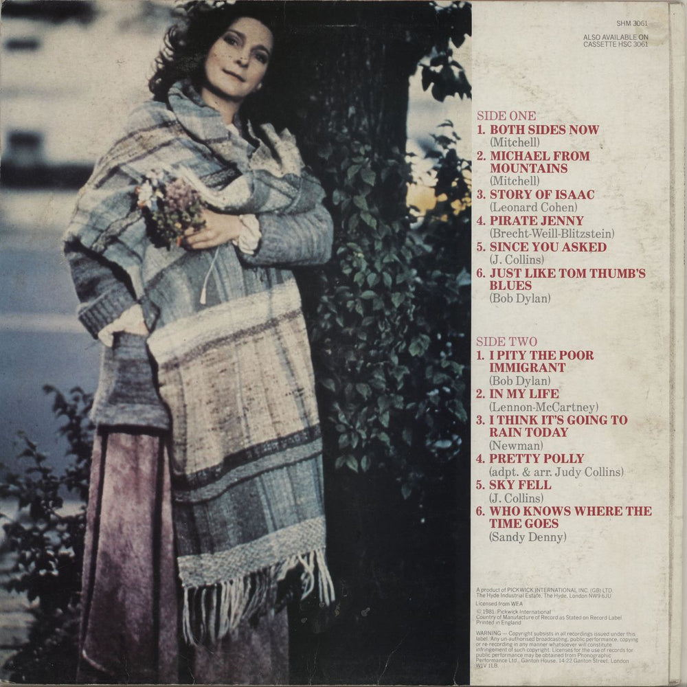 Judy Collins Both Sides Now UK vinyl LP album (LP record)