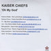 Kaiser Chiefs Oh My God UK Promo CD-R acetate CD-R ACETATE