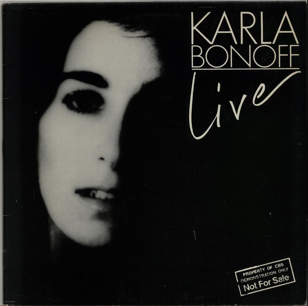 Karla Bonoff Karla Bonoff Live UK Promo 12" vinyl single (12 inch record / Maxi-single) SXPR1203