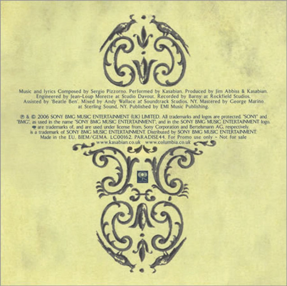 Kasabian Me Plus One UK Promo CD single (CD5 / 5") KABC5ME395031