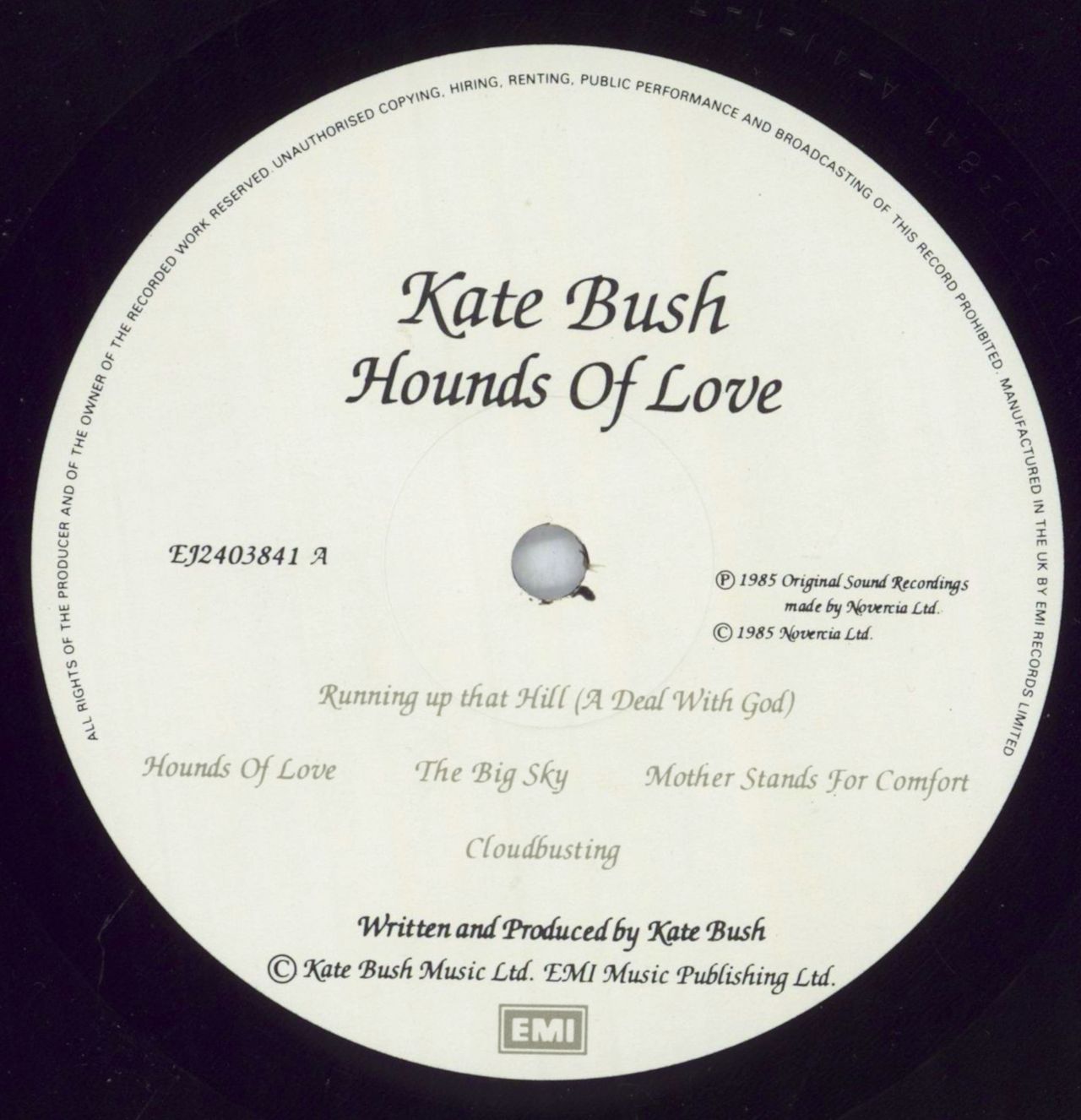 Kate Bush Hounds Of Love + Insert - Shrink UK Vinyl LP — RareVinyl.com