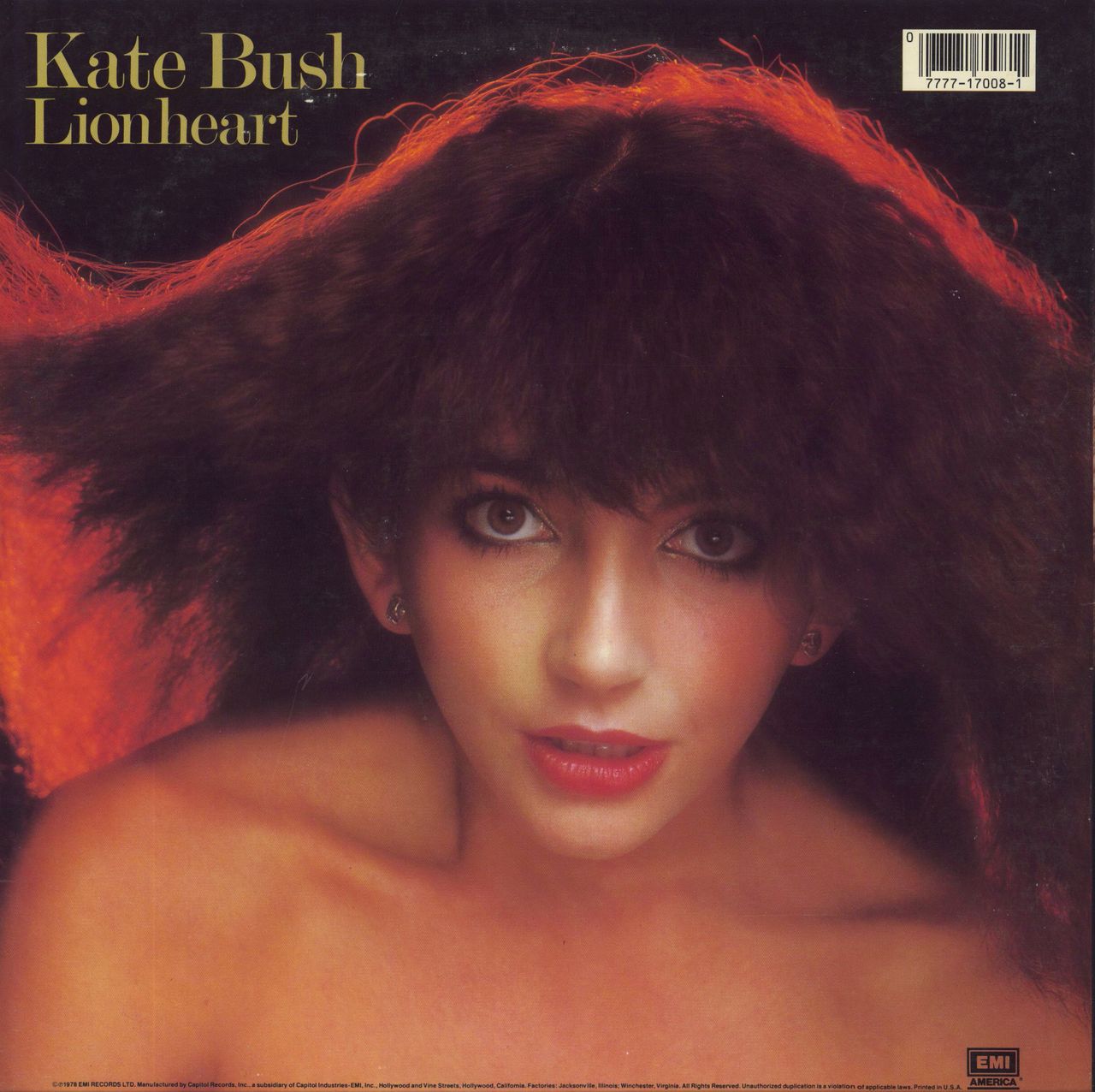 Kate Bush Lionheart US Vinyl LP —