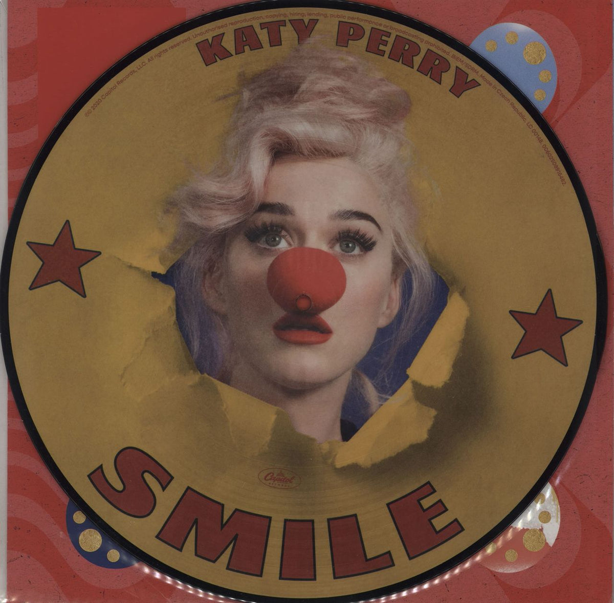 Newest Katy Perry Webstore Smile Picture Disc Vinyl